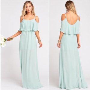 Show Me Your Mumu Caitlin Ruffle Maxi Dress NWOT